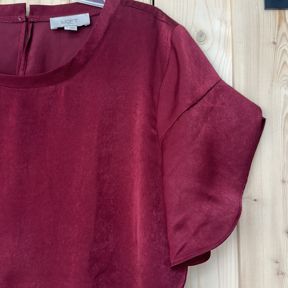 Loft Outlet Faux Suede Flutter Tee - Picture 4 of 5